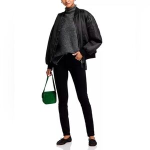 Women's Black Skinny AG Jeans LSN 1430-SBA Prima Mid-Rise Cigarette